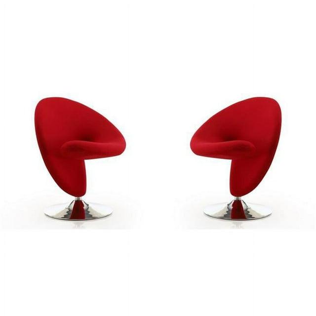 Curl Upholstered Swivel Accent Chair
