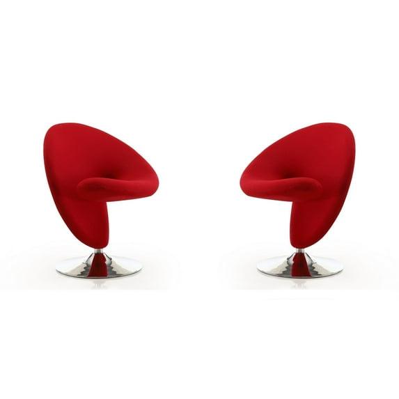 Curl Upholstered Swivel Accent Chair
