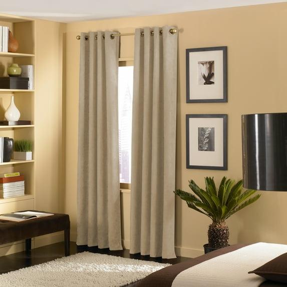 Curtainworks Boehme Solid Room Darkening Grommet Single Curtain Panel