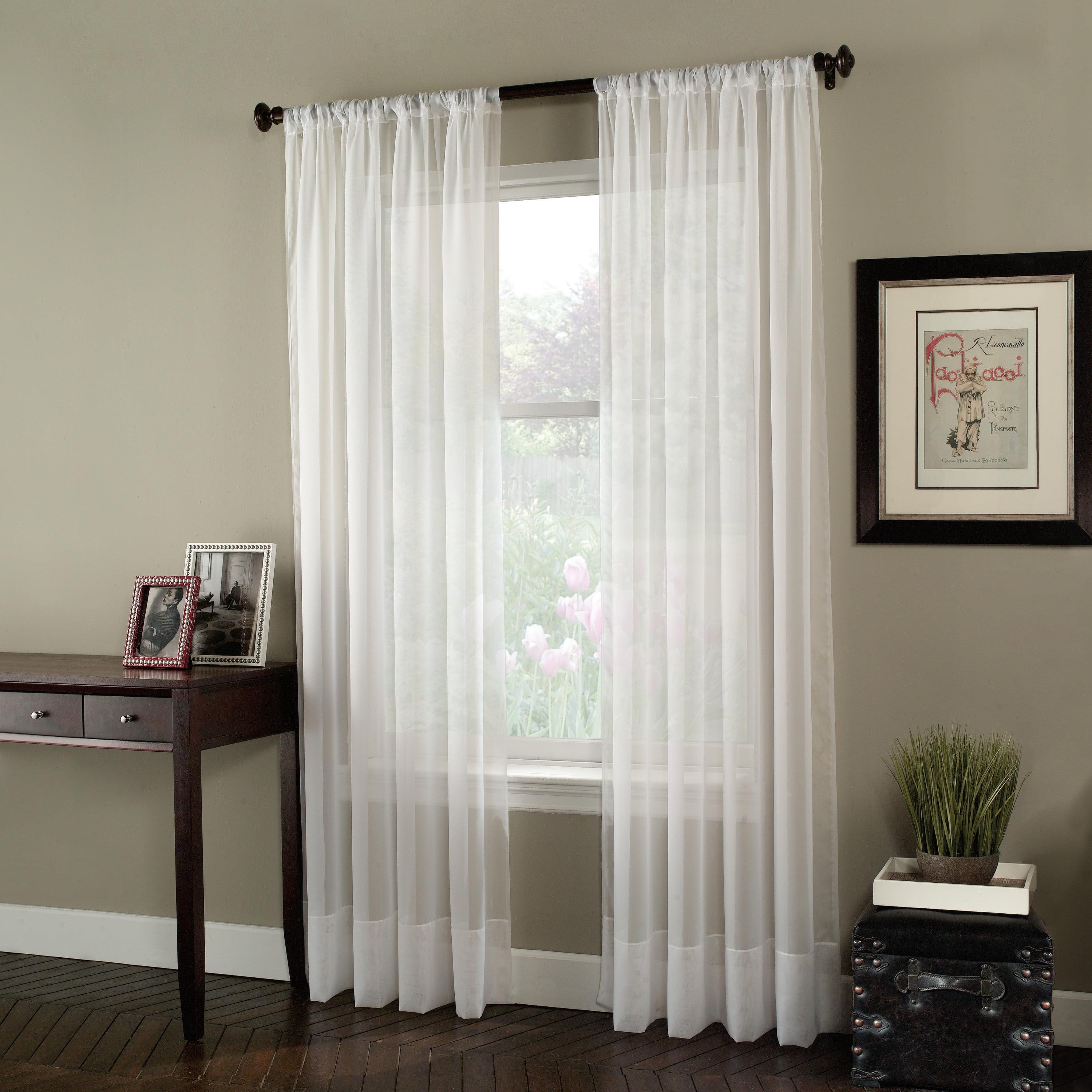 1pc Sheer Soho Voile Window Curtain Panel - Window Curtainworks