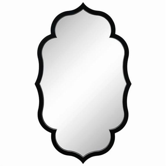24" x 30" Higby Framed Wall Mirror Black - Kate & Laurel All Things Decor: Modern Style, No Assembly, Includes Mount Hardware