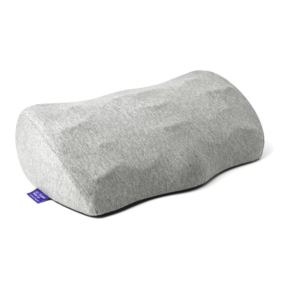 Light Grey Ergonomic Memory Foam Foot Rest with Massage Ridge