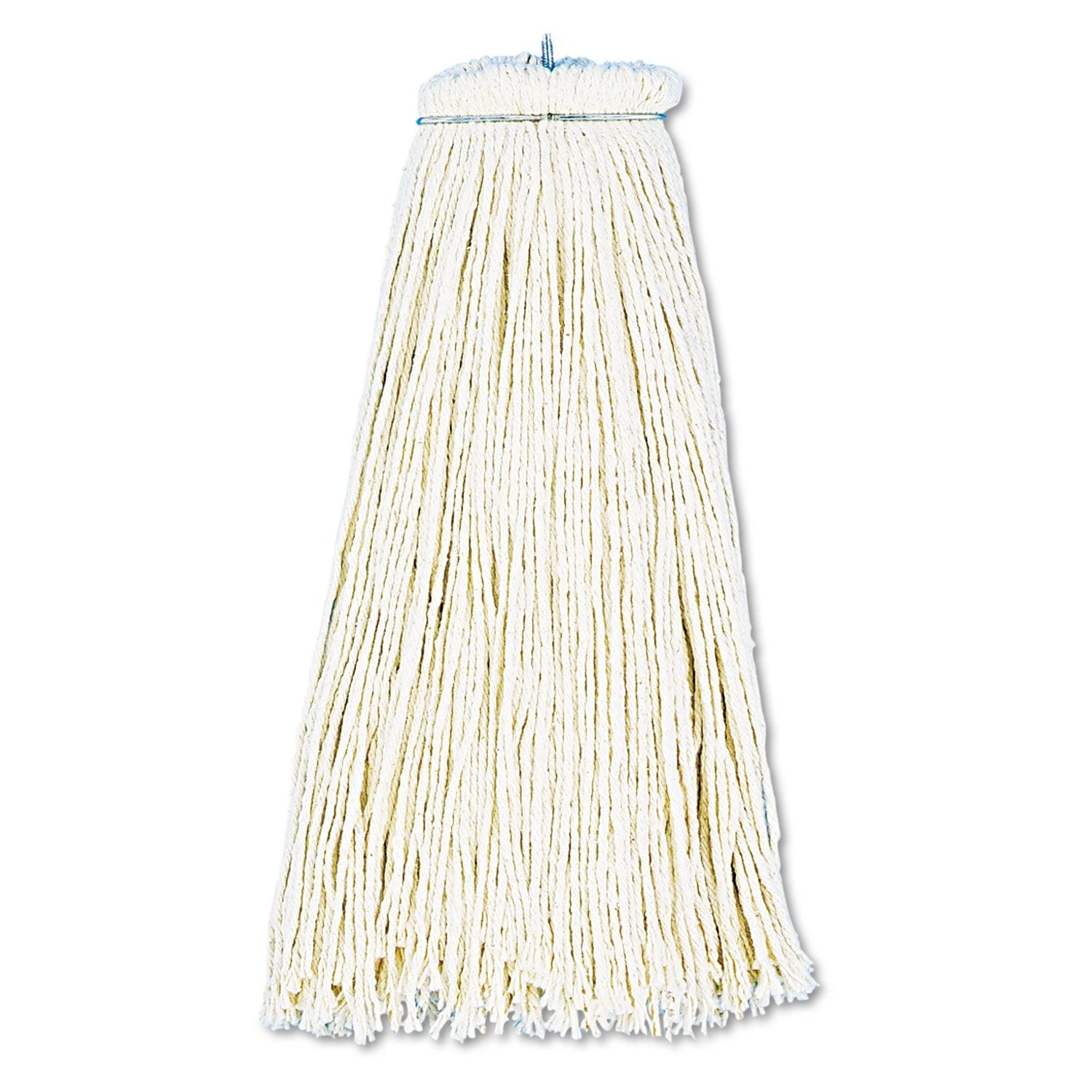 Boardwalk Cut-End Lie-Flat Wet Mop Head, Cotton, 16oz, White