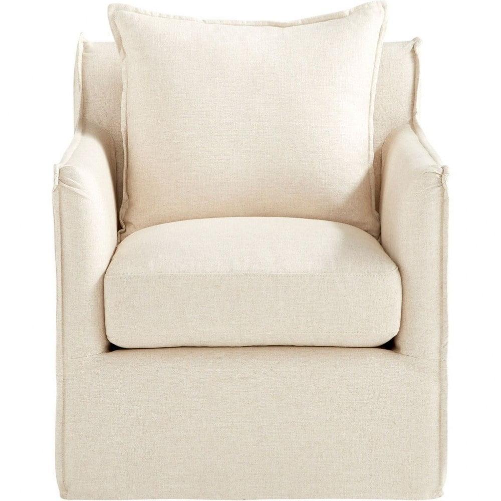 Cyan Design 107-Chair-Sovente Sovente 29" Wide Wood Framed Linen And Polyester Upholstered