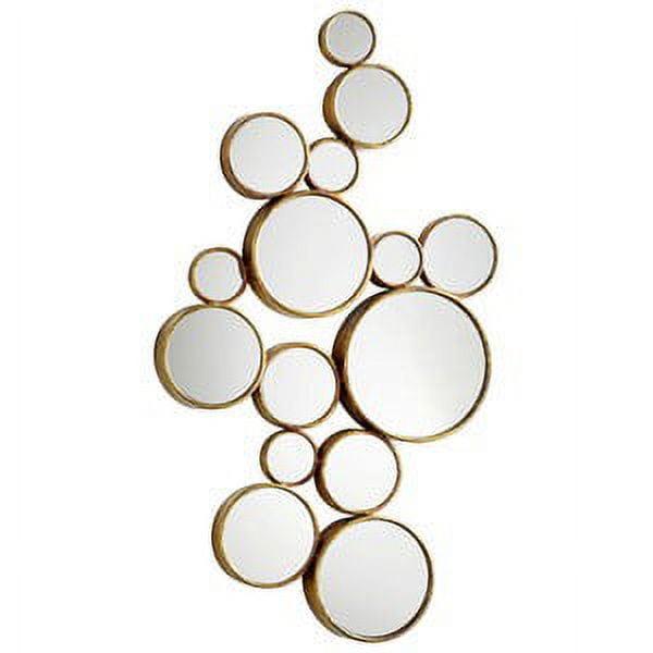 Gold Round Bubble Design Wall Mirror