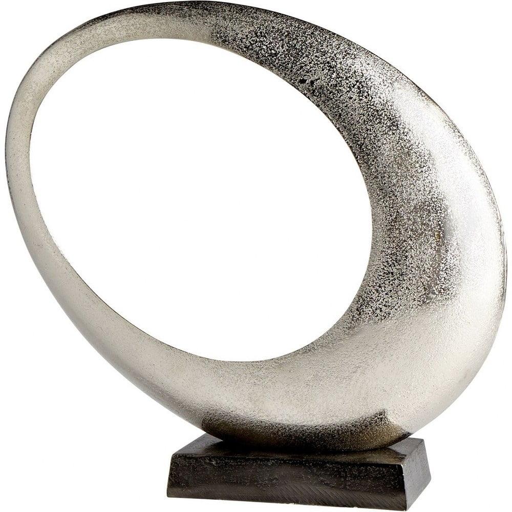 Lodge-Inspired Asymmetrical Silver Sculpture, 14.75"