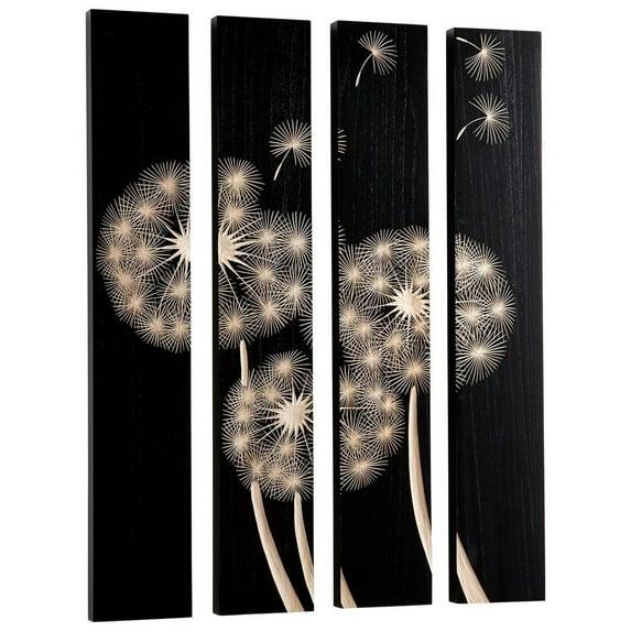 Cyan Design Float On Wall Art Float On 47.25 X 32 Wood Wall Art - Black