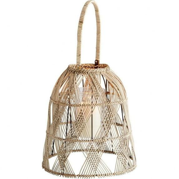 Jude Woven Rattan Lantern With Handle