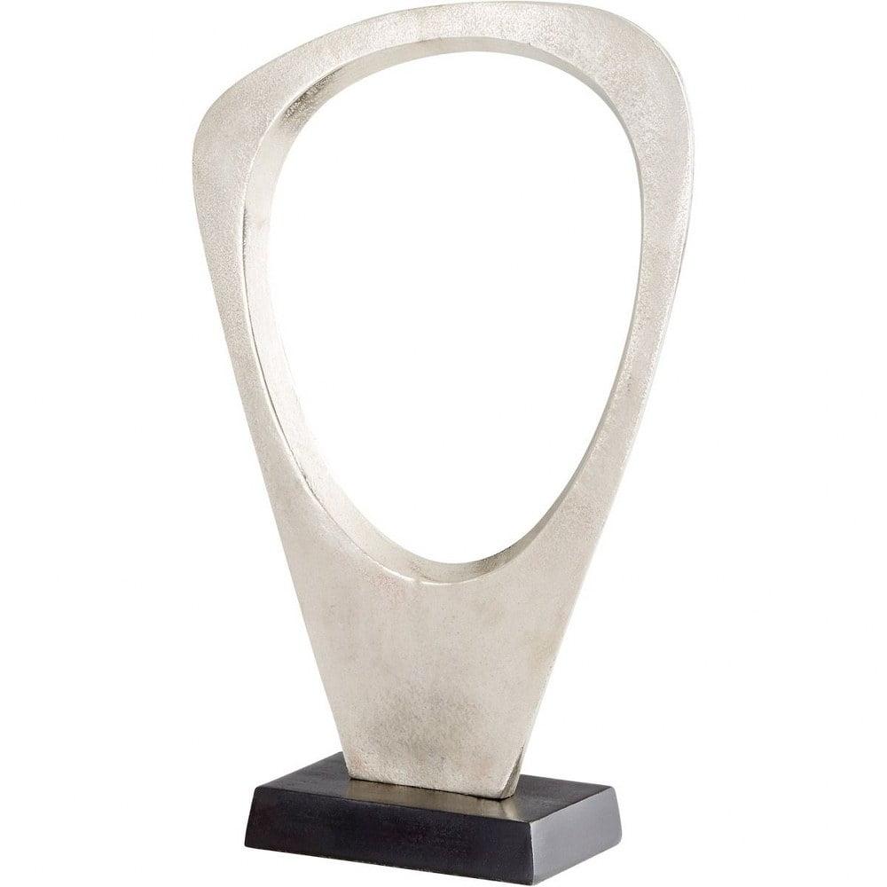 Contemporary Spring Essence Sculpture in Raw Nickel & Bronze Finish