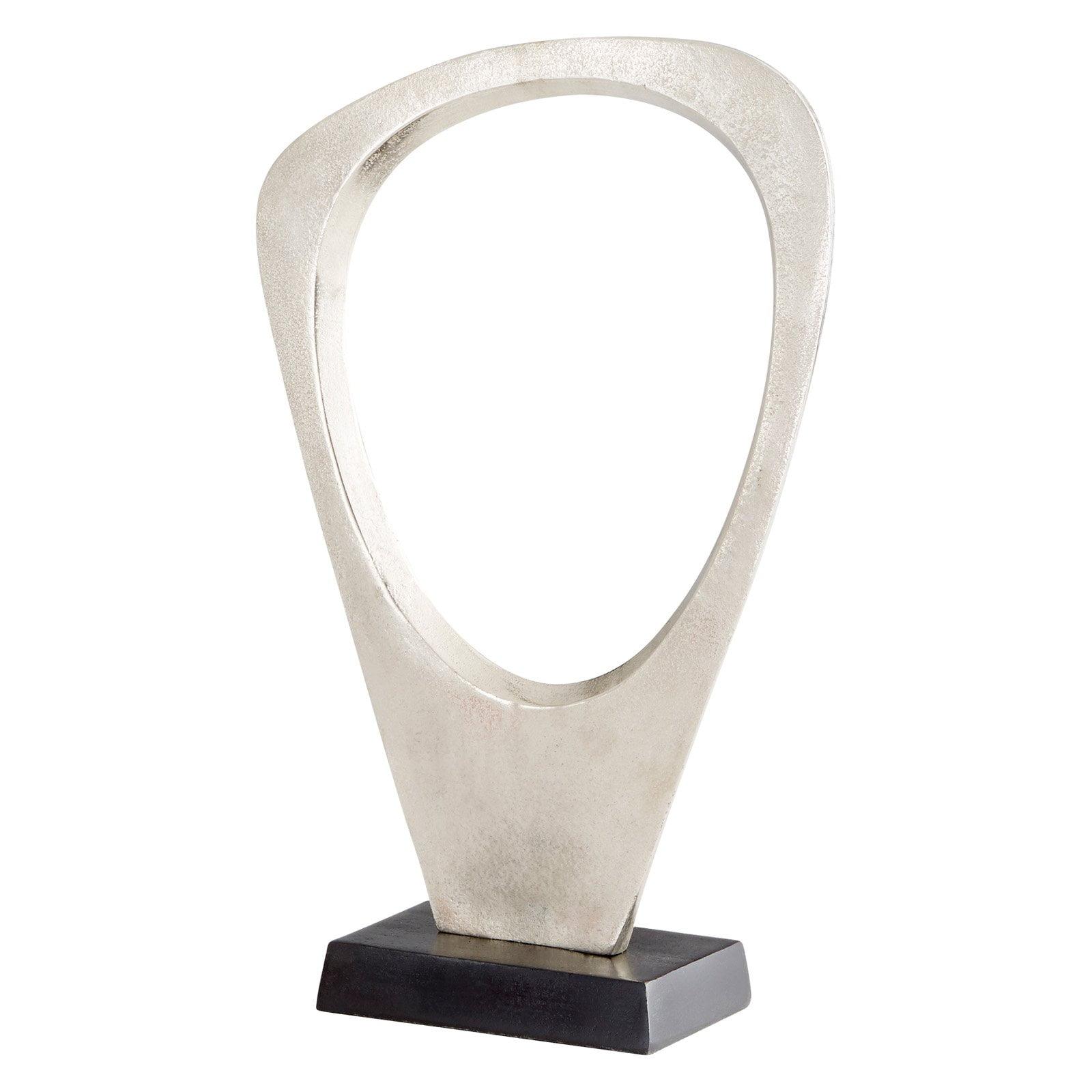 Contemporary Spring Essence Sculpture in Raw Nickel & Bronze Finish