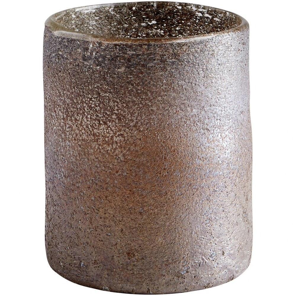 Cordelia Contemporary Brown Glass Table Vase 6.25"W x 7.5"H