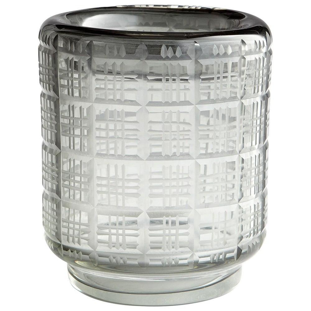 Grid Glass Table Vase