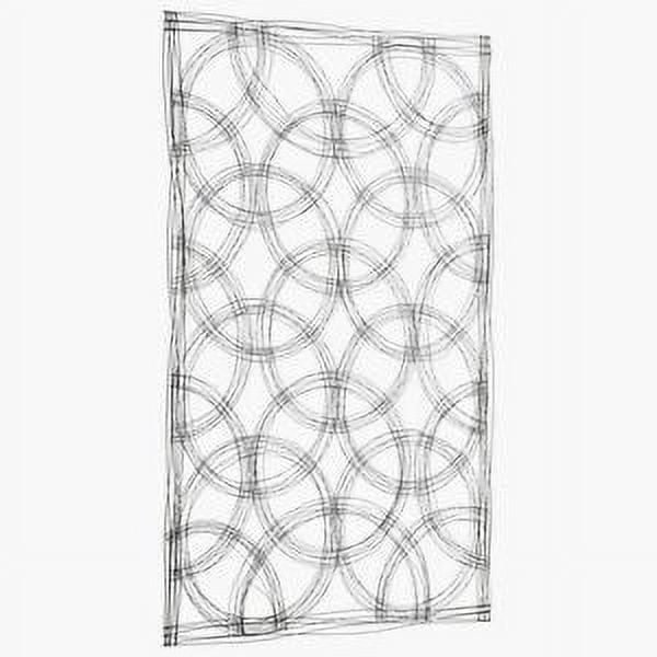 Graphite Iron Kaleidoscope Wall Art, 44" x 67"