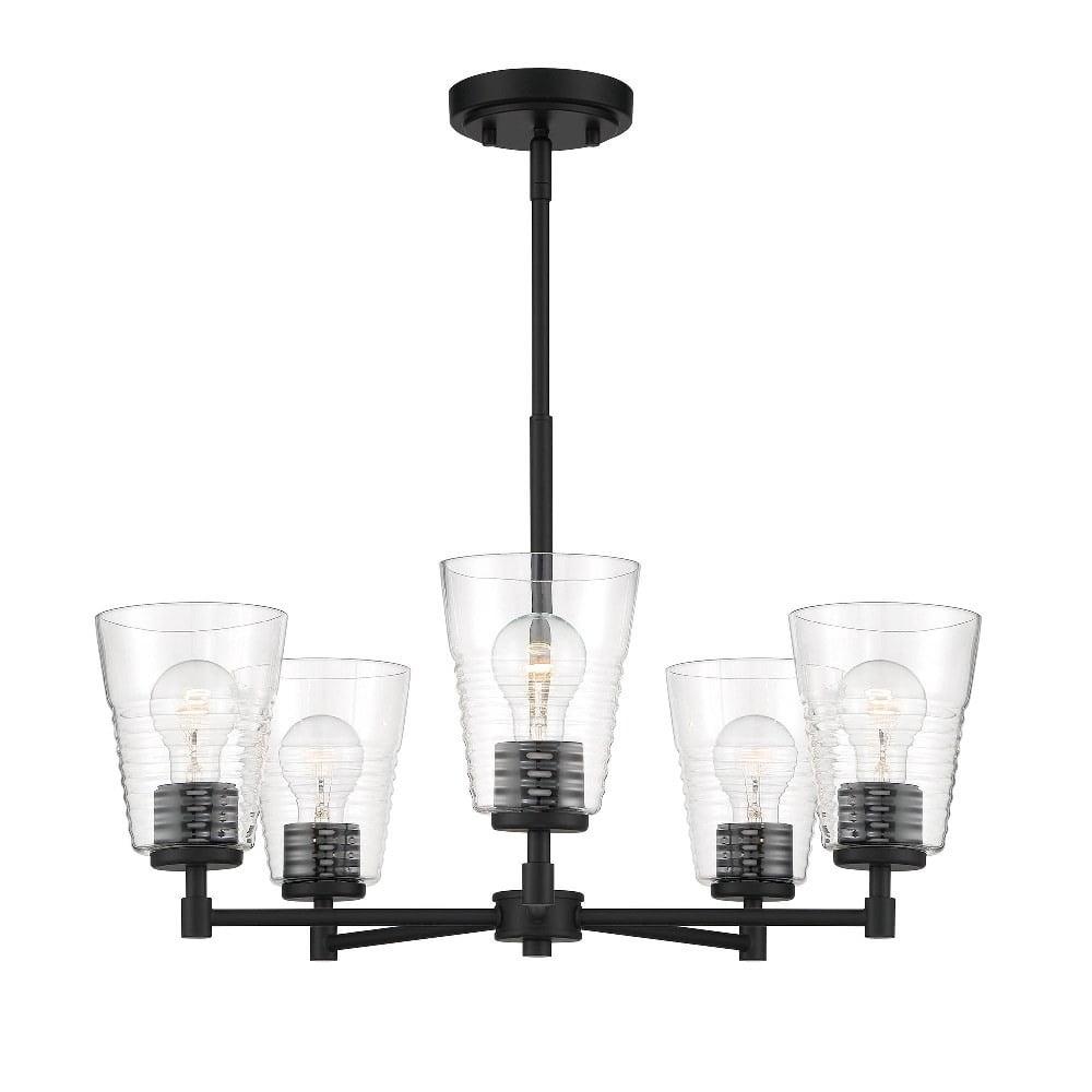 D230M-5CH-MB-Designers Fountain-Ingo - 5 Light Chandelier In Modern Style-14.75 Inches Tall and 24 Inches Wide