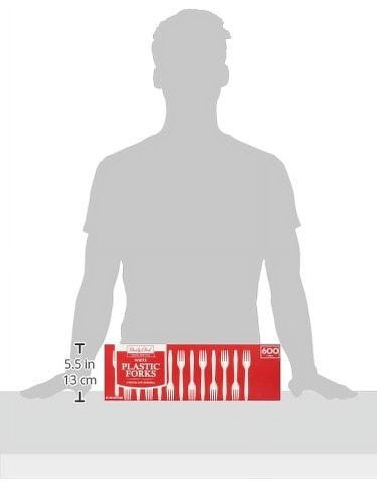 DAILY CHEF Bakers & Chef's Plastic Forks, 600 Ct