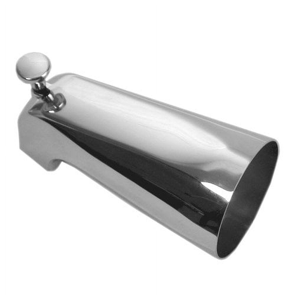 Elegant Chrome Bath Tub Spout with Front Pull-up Diverter