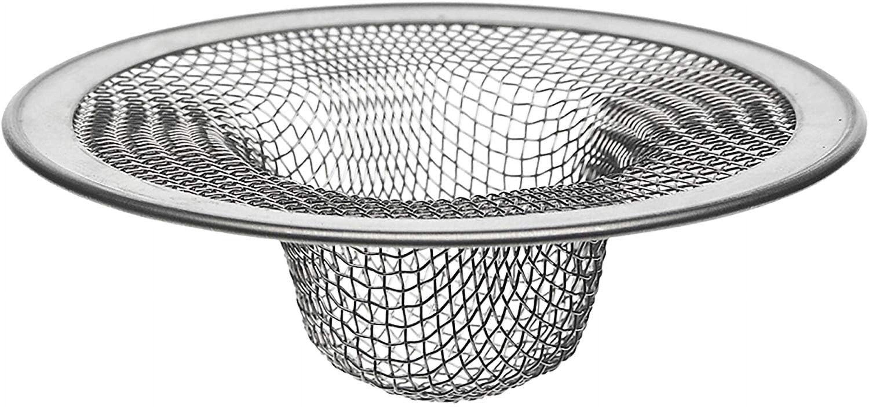 DANCO Universal Kitchen Sink Mesh Strainer, 4-1/2 Inch, Stainless Steel, 1-Pack 88822