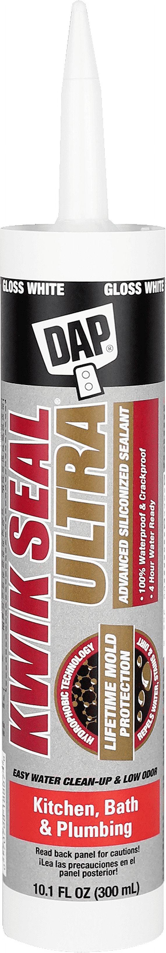 Kwik Seal Ultra 10.1 oz White Silicone Kitchen and Bath Sealant