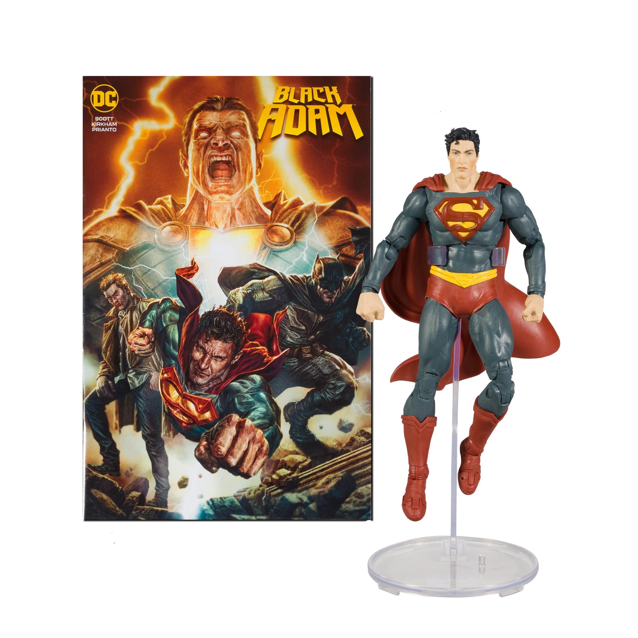 DC Direct 7in Superman Figure with Black Adam Comic