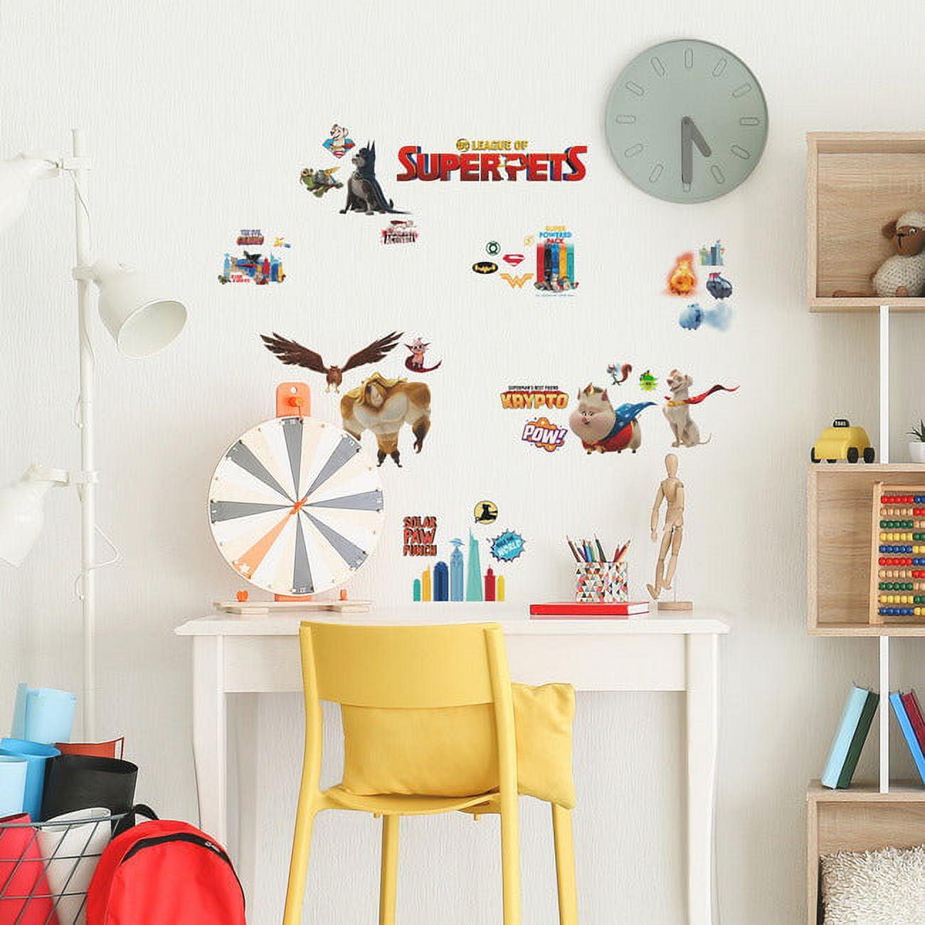 RoomMates DC League of Super-Pets Kids' Peel and Stick Wall Decals