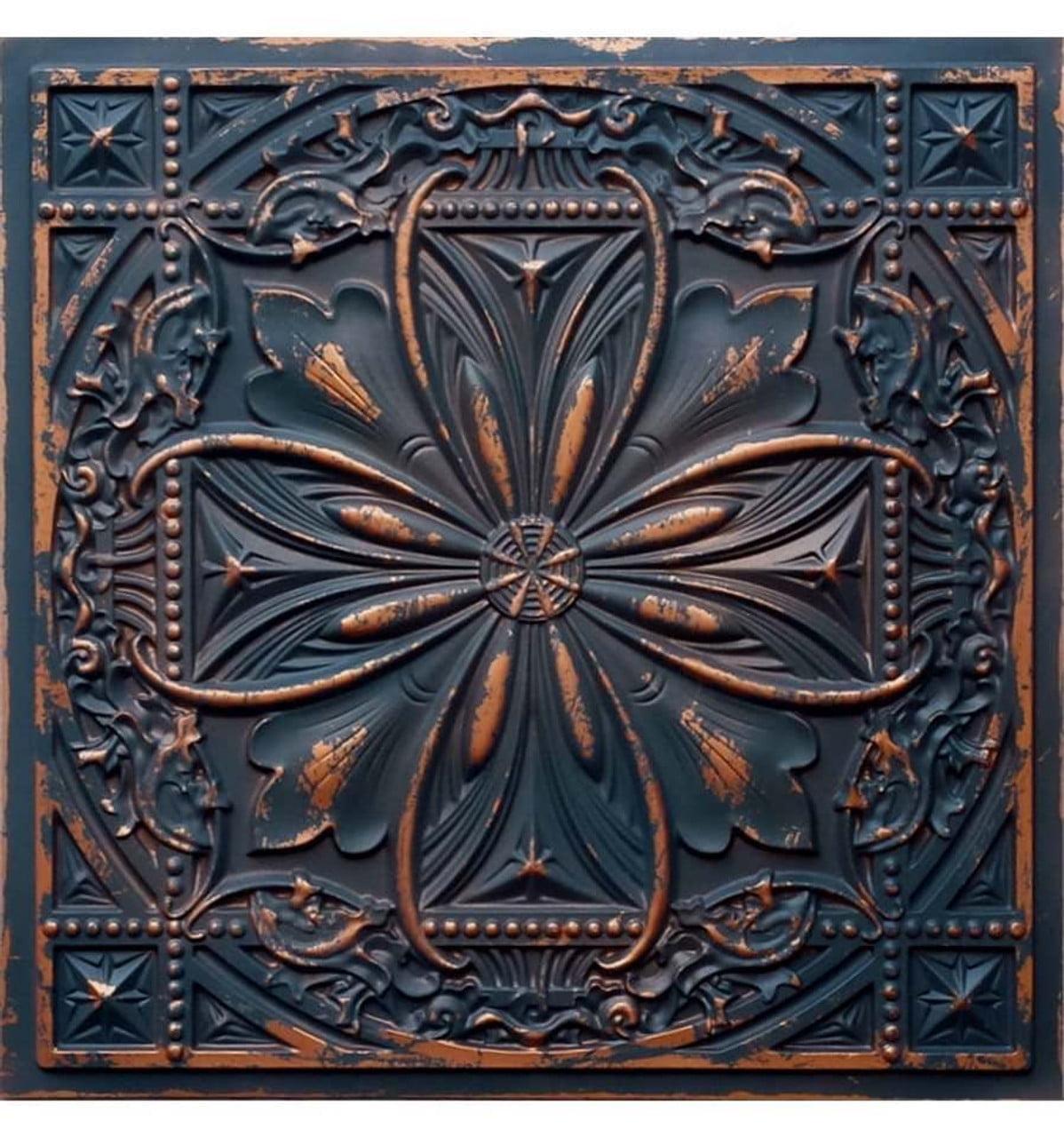 FromPlainToBeautifulInHours Milan 2 Ft. x 2 Ft. Drop-In or Glue-Up PVC Ceiling Tile & Reviews | Wayfair