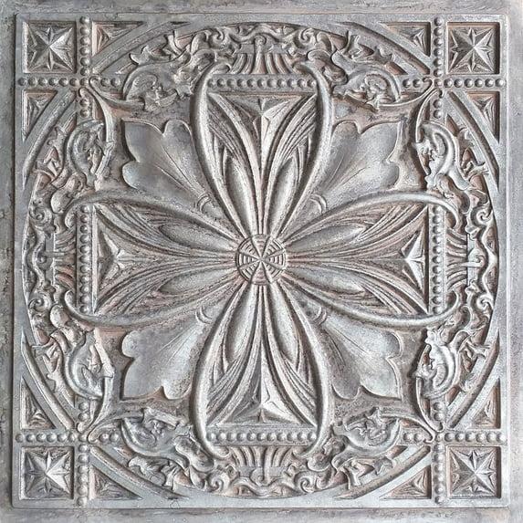 Milan 24'' L x 24'' W Textured PVC Drop-In & Glue Up Ceiling Tile Ceiling Tile (Set of 25)