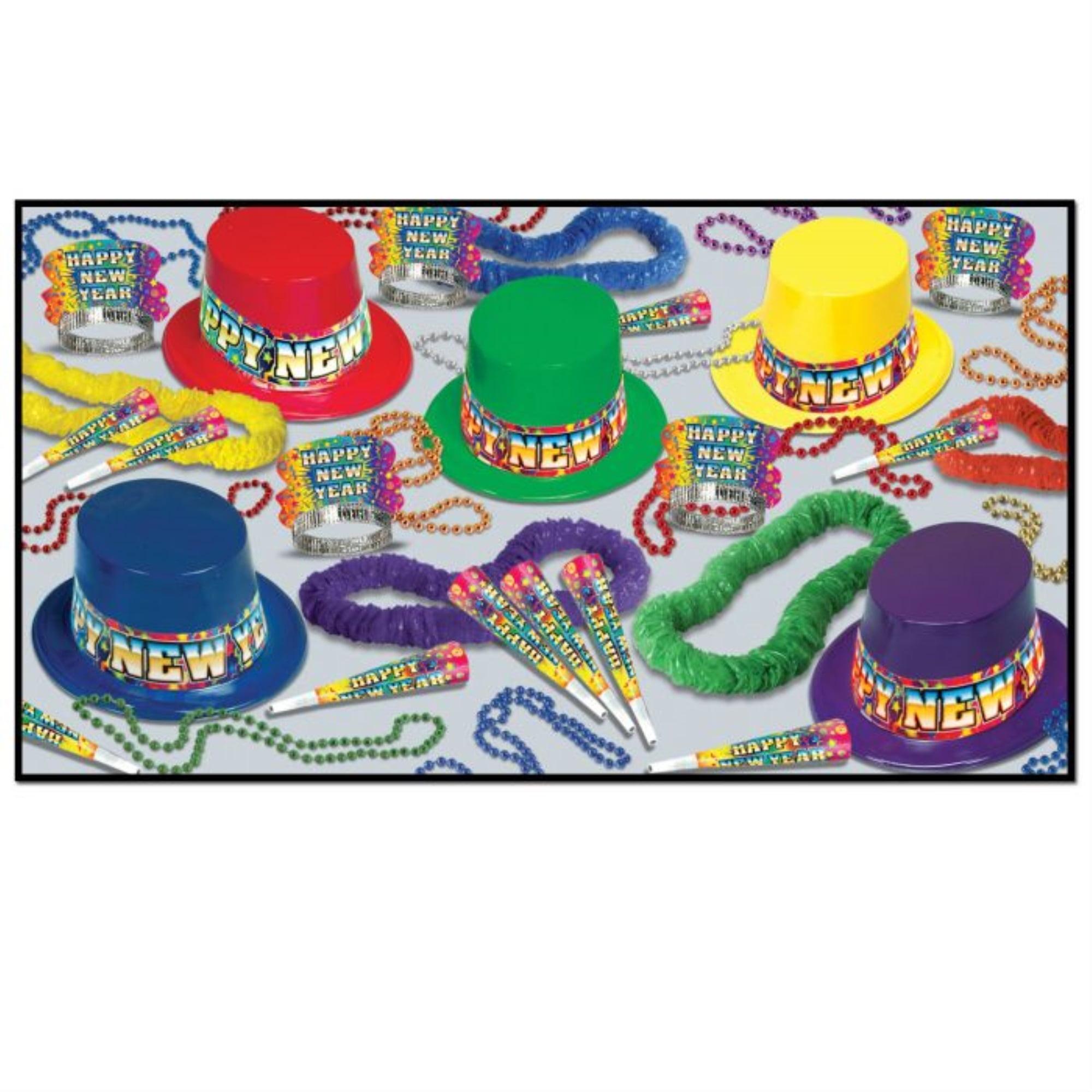 Beistle New Year Rainbow Blast Asst for 50 Multicolored