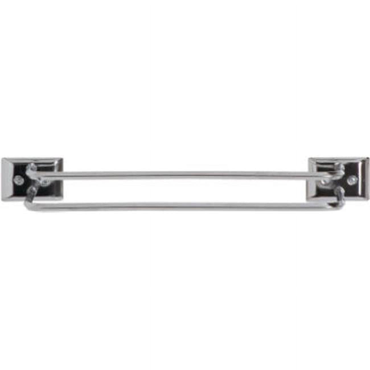 DECKO BATH PRODUCTS 12-Inch Chrome Twin Towel Bar
