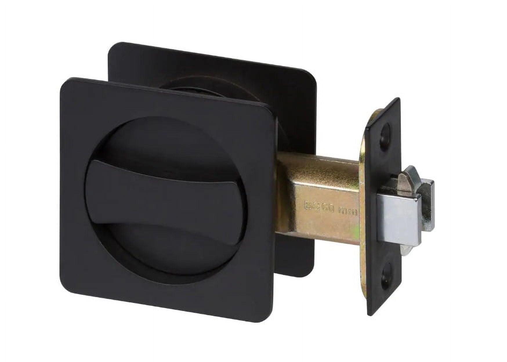 Matte Black Universal Handing Privacy Pocket Door Lock