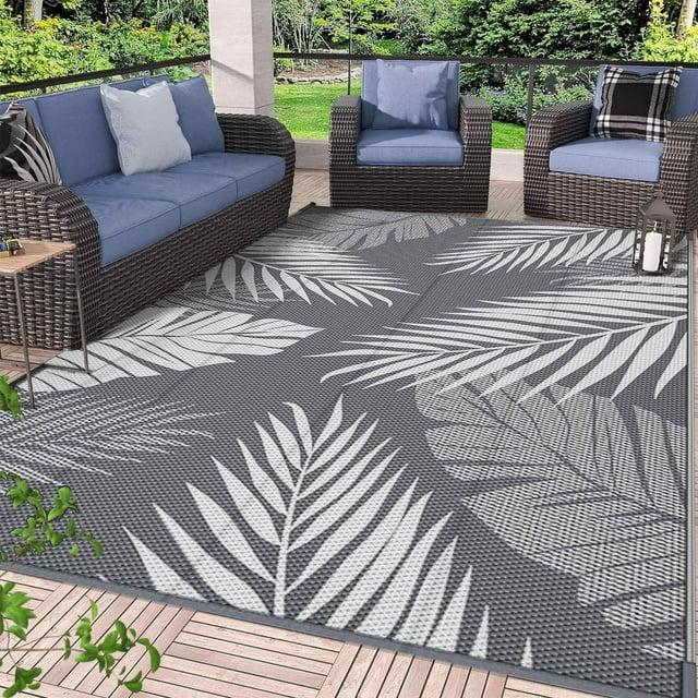 Lunceford Outdoor Rug for Patio Clearance, Waterproof Mat,Reversible Plastic Camping Rugs