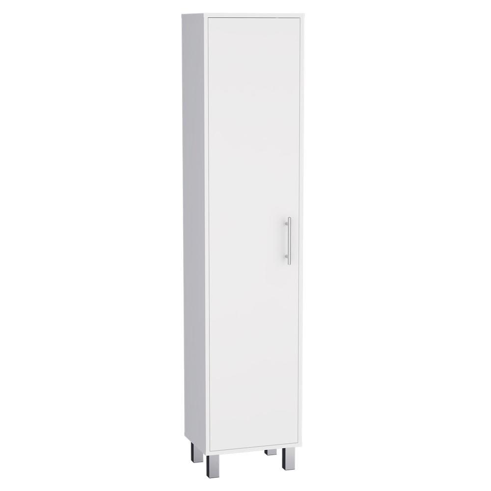 Depot E-Shop 70.8H" Tall Narrow Storage Cabinet with 5-Tier Shelf, 3 Broom Hangers and Metal hardware