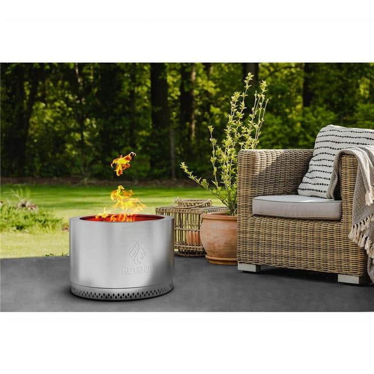 HOTSHOT™ Stainless Steel Wood Burning Outdoor Fire Pit