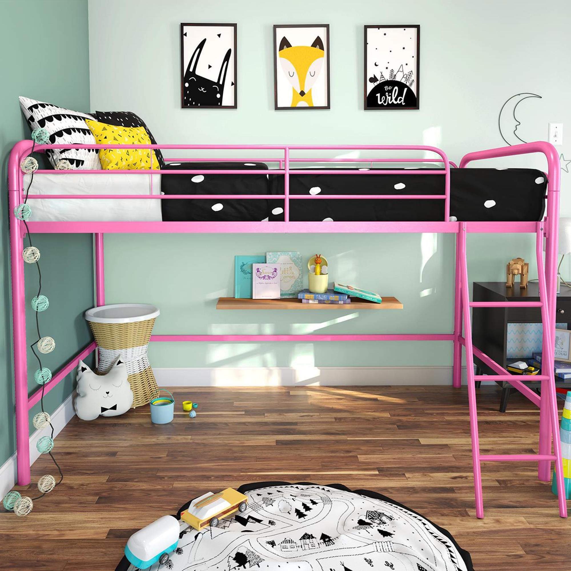 DHP Jett Junior Twin Metal Loft Bed