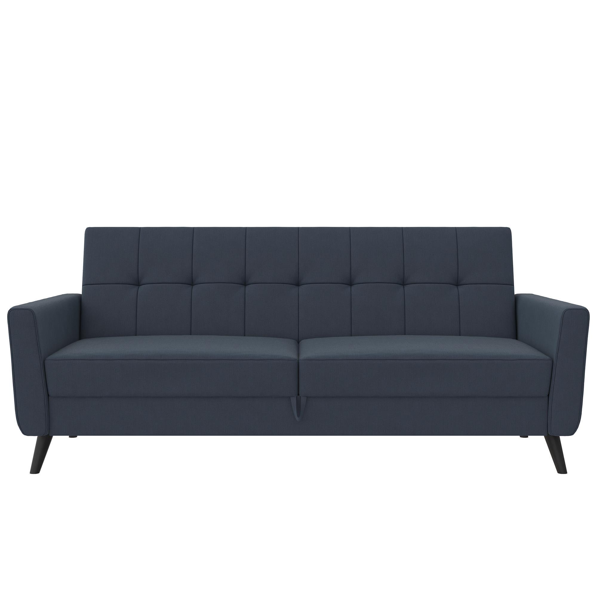DHP Parker Futon with Storage, Blue Linen