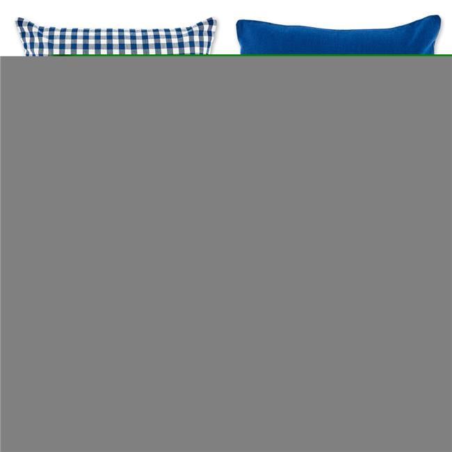 4pk Assorted Throw Pillow Covers Navy/Off White - Design Imports