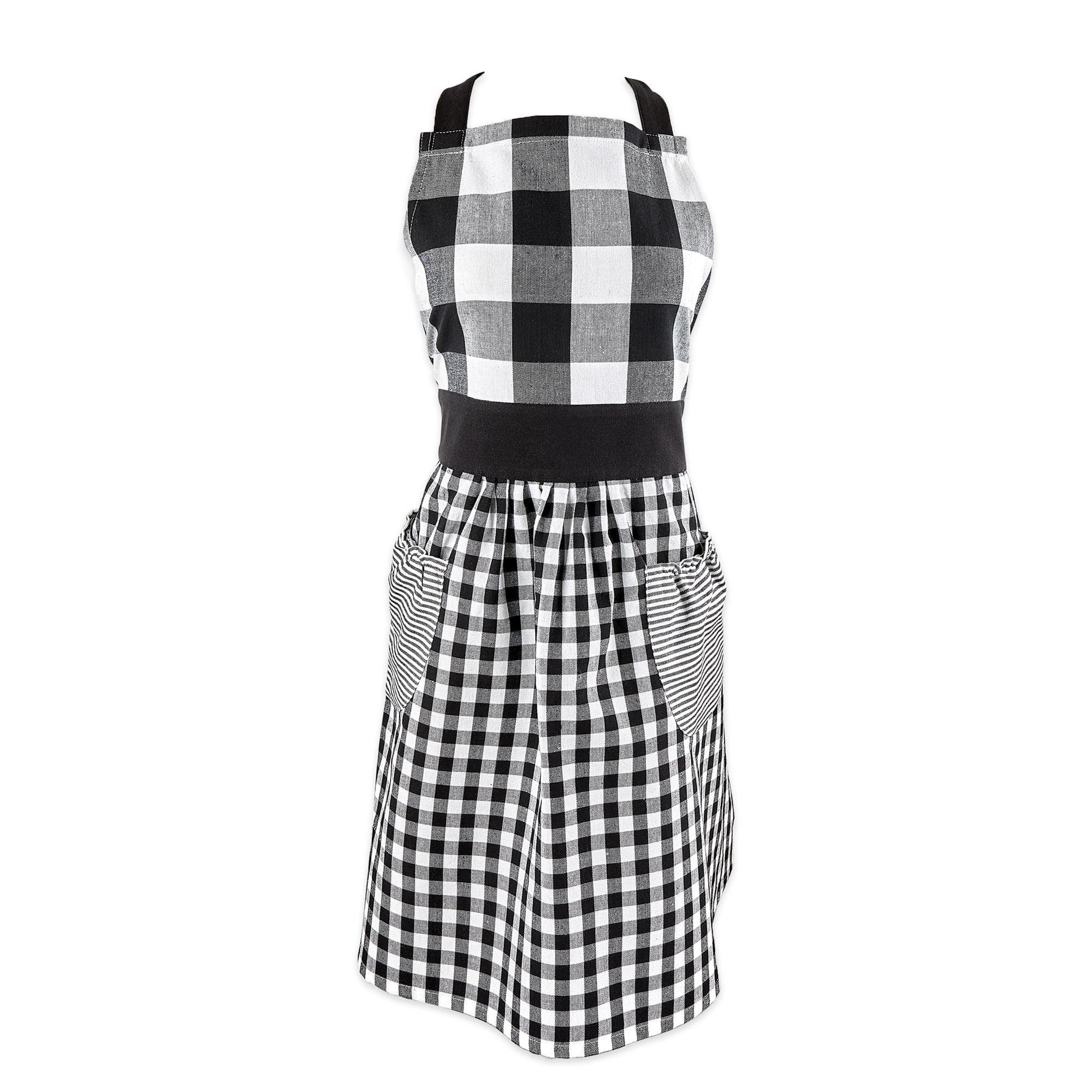 Design Imports Black/White Gingham Apron