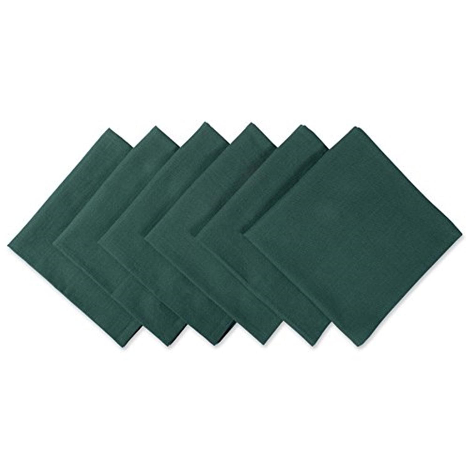 DII Dark Green Kitchen Napkin (Set of 6), 20x20", 100% Cotton