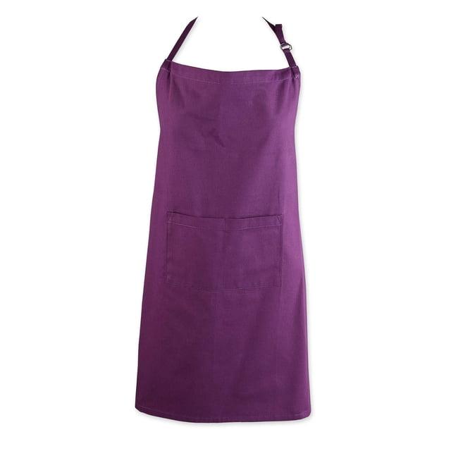 DII Everyday Basic Kitchen Collection, Plus Size Apron, Eggplant
