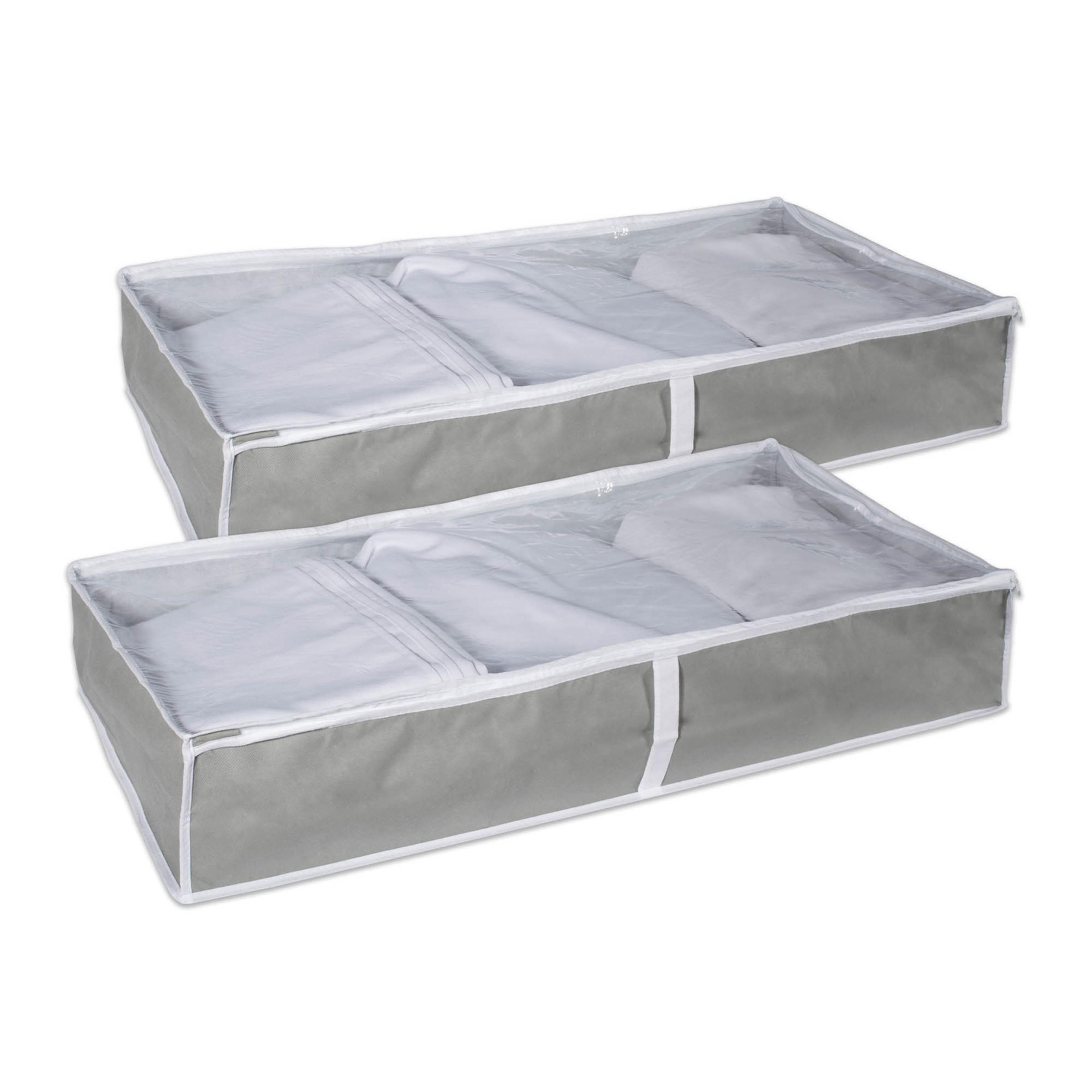 40 x 18 x 6 in. DII Soft Storage, Gray - Set of 2