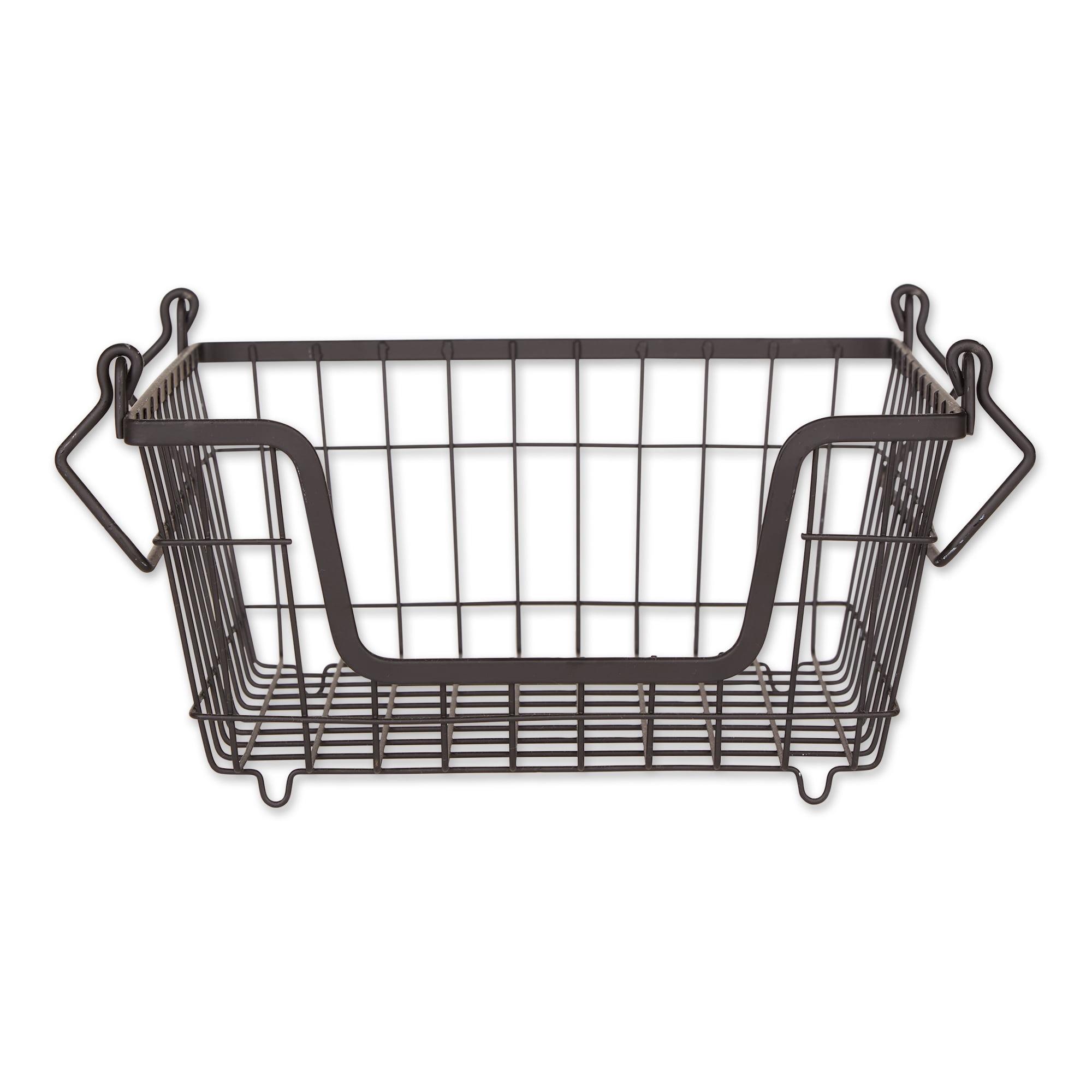 Metal Basket Black Square Small 11X11X6