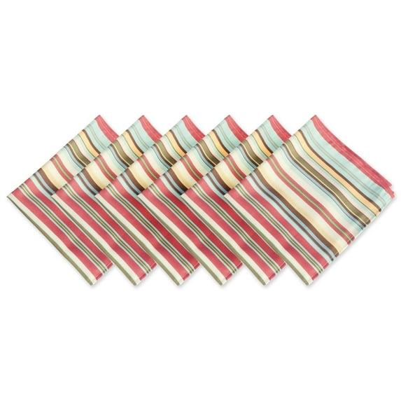 Casa Polyester Floral Square Napkin (Set of 6)