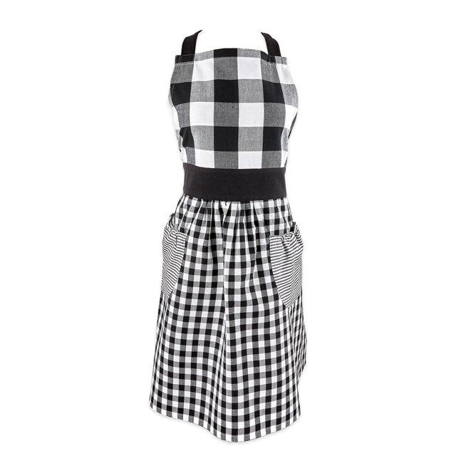 Design Imports Black/White Gingham Apron