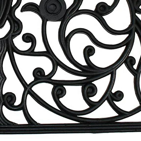 Design Imports  French Arch Half Round Rubber Doormat 24X36