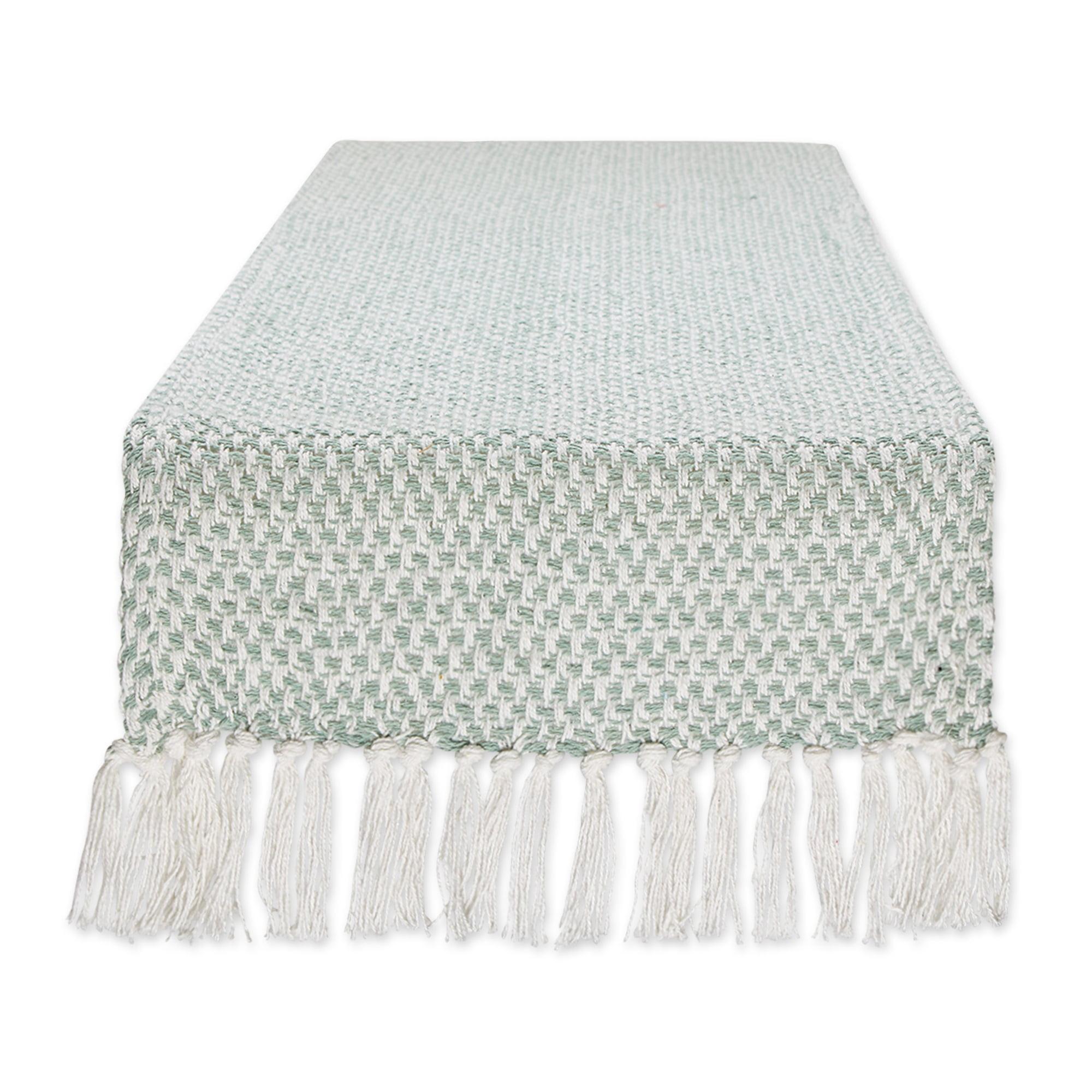 Design Imports  Jadeite Woven Table Runner 15X108