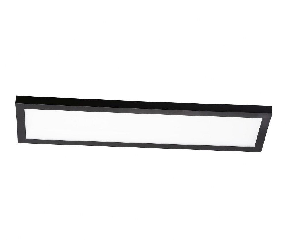 Delgado Black Steel 24" LED Linear Flush Mount