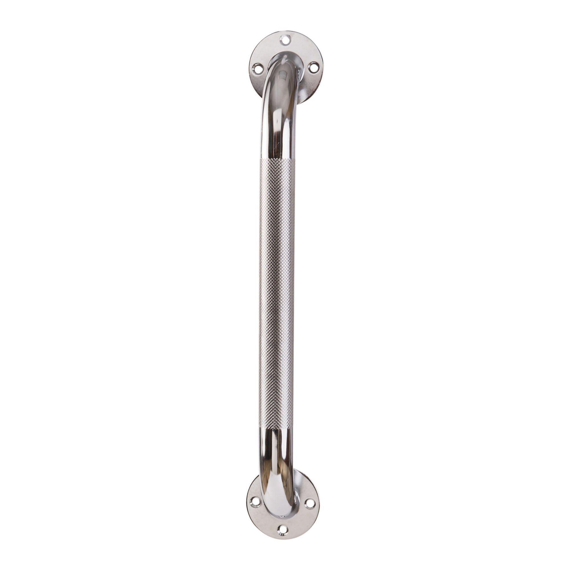 16-Inch Stainless Steel Knurled Grab Bar