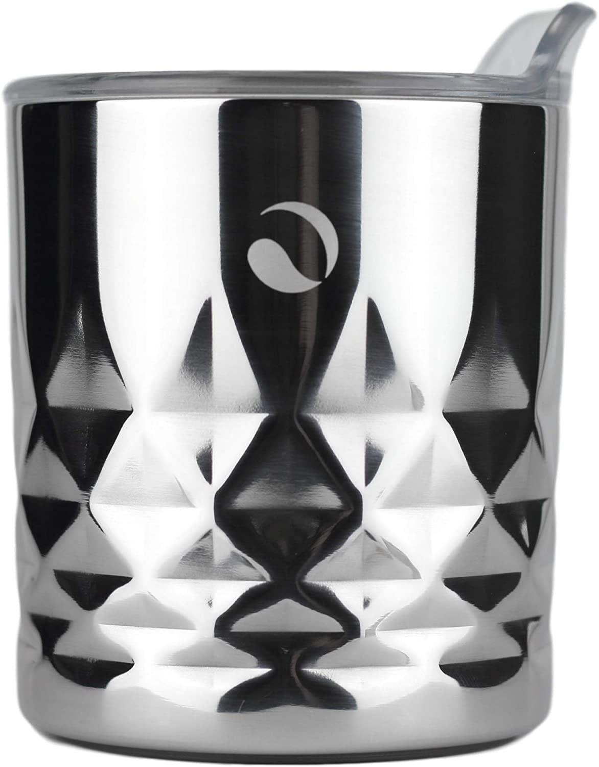 Diamond Pattern Stainless Steel 10oz Whiskey Tumbler