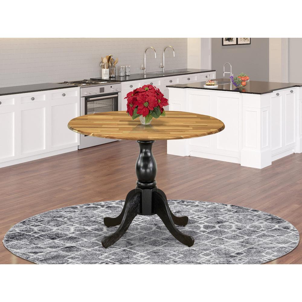 Dublin Extendable Round Solid Wood Dining Table