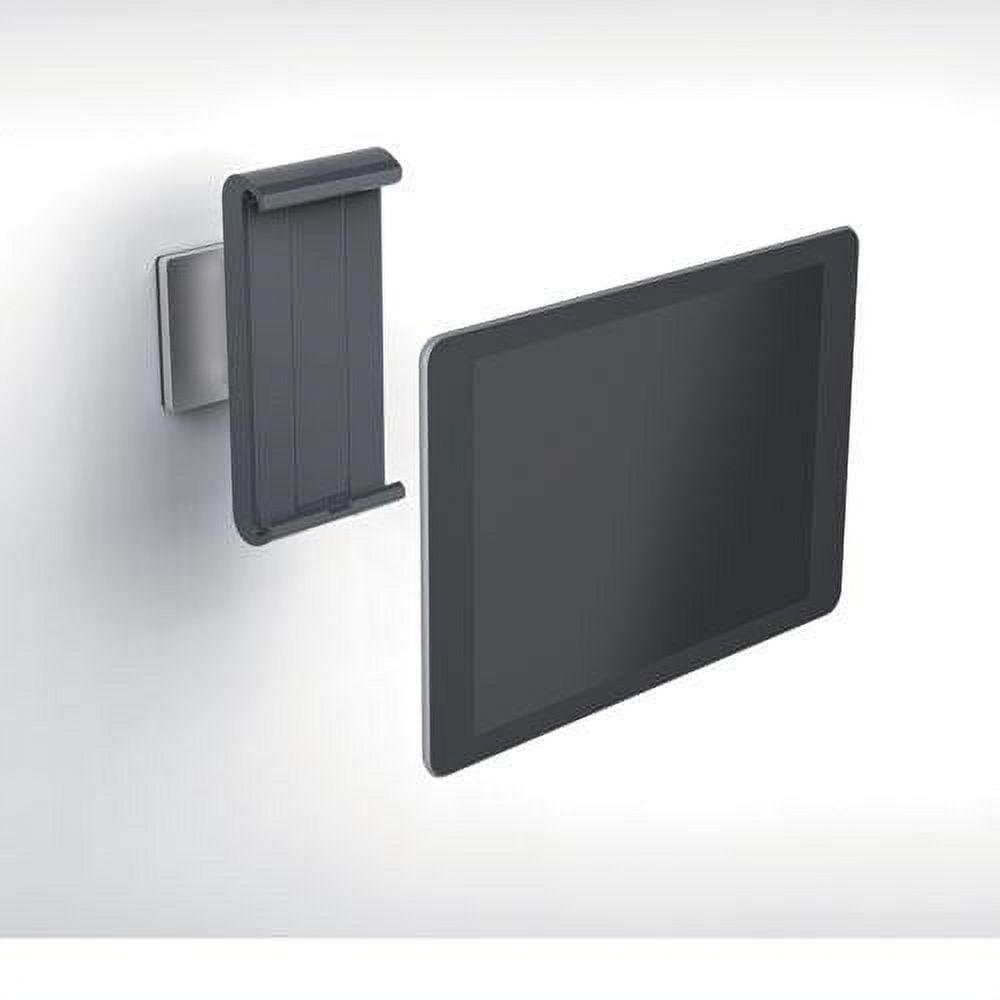 Silver Aluminum and ABS Wall-Mounted Tablet Holder