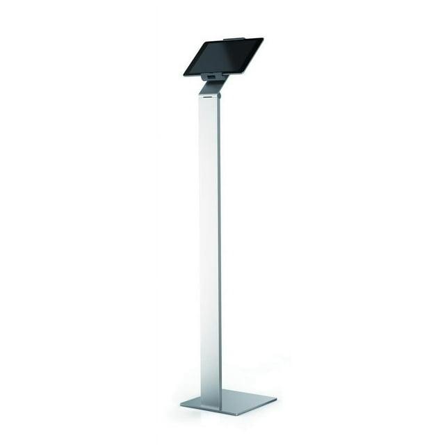 DURABLE Tablet Floor Stand 47.5 Inches Tall (for Tablets 7-13 Inches, 360 Degree Rotation with Anti-Theft Device) Silver/Charcoal (893223)